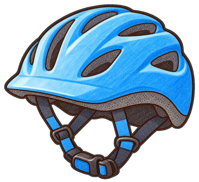 自転車用ヘルメットの枠付き版