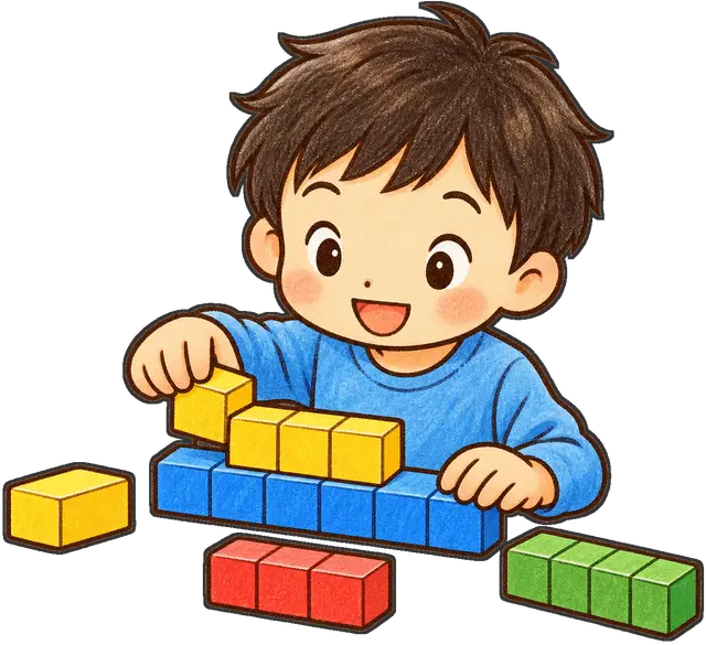 算数ブロックの枠付き版
