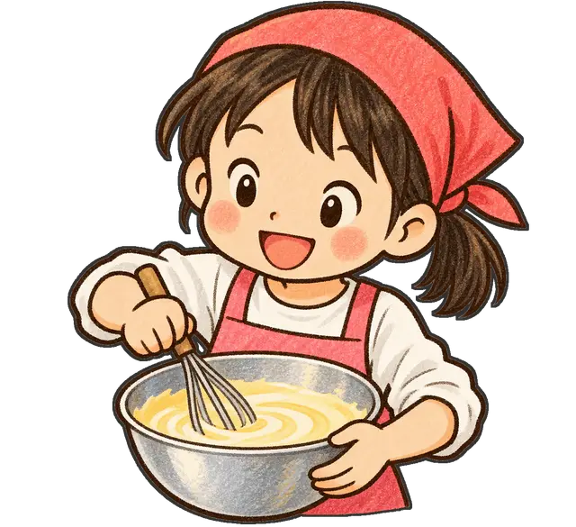 調理実習の枠付き版