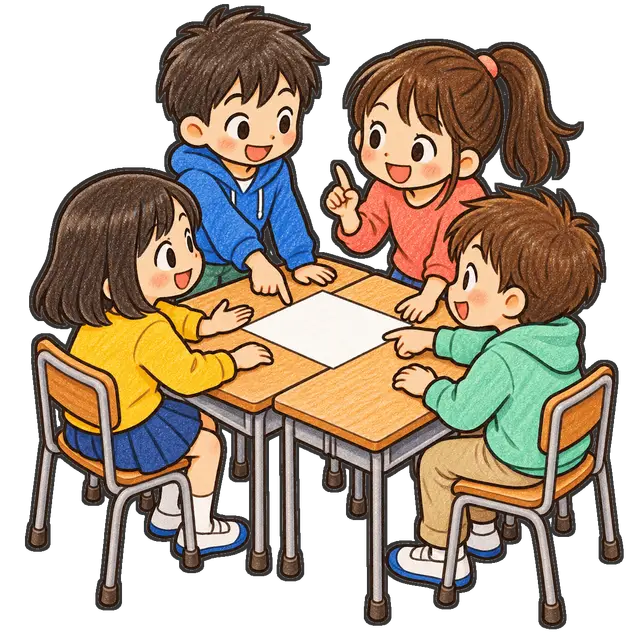 相談する班の枠付き版