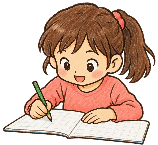 水彩のひらがな
