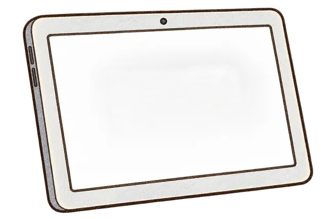 水彩の学習用タブレット